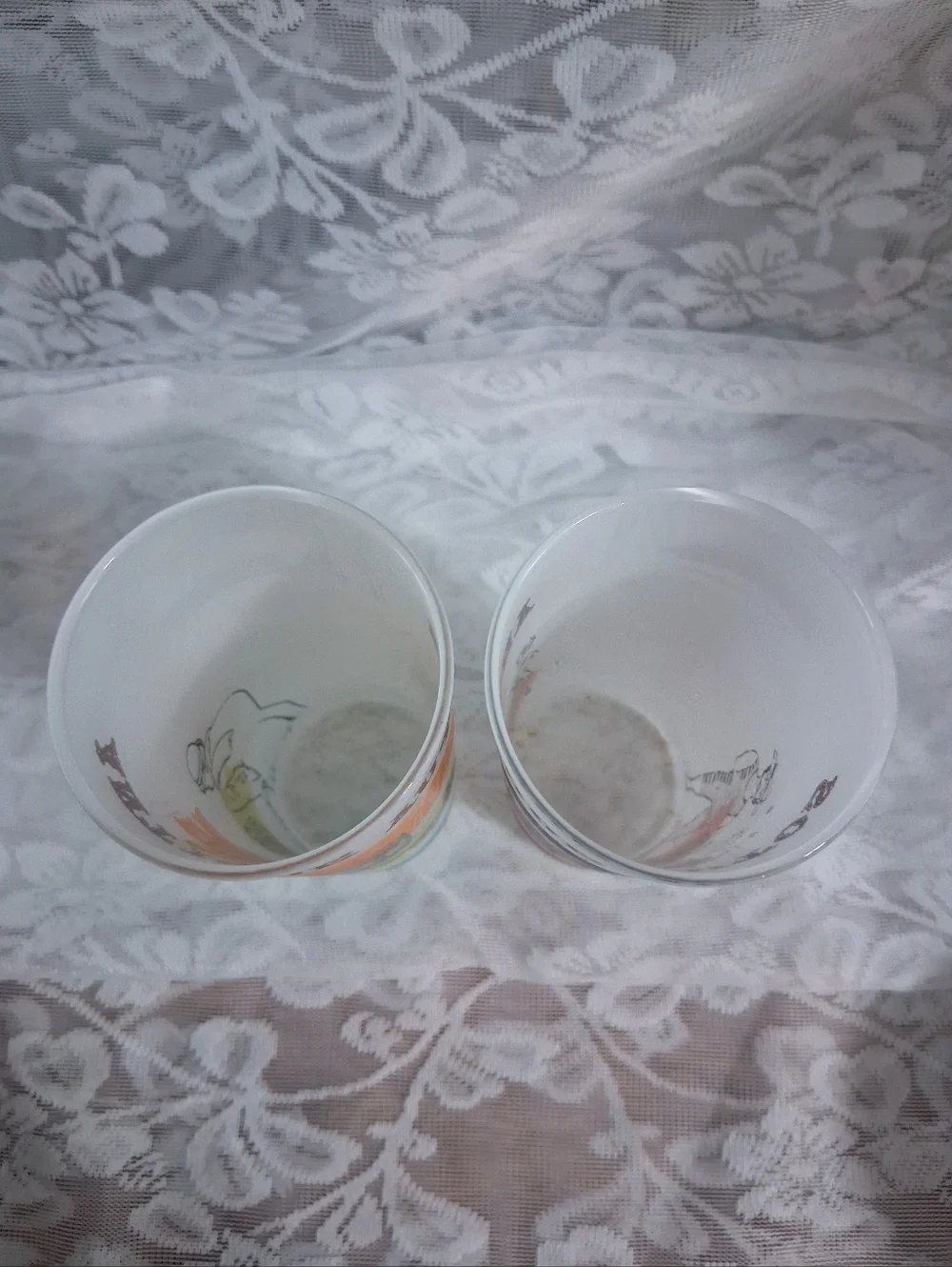 Vintage Anchor Hocking Antique Autos Glasses Highball Tall Drinking Barware Pair